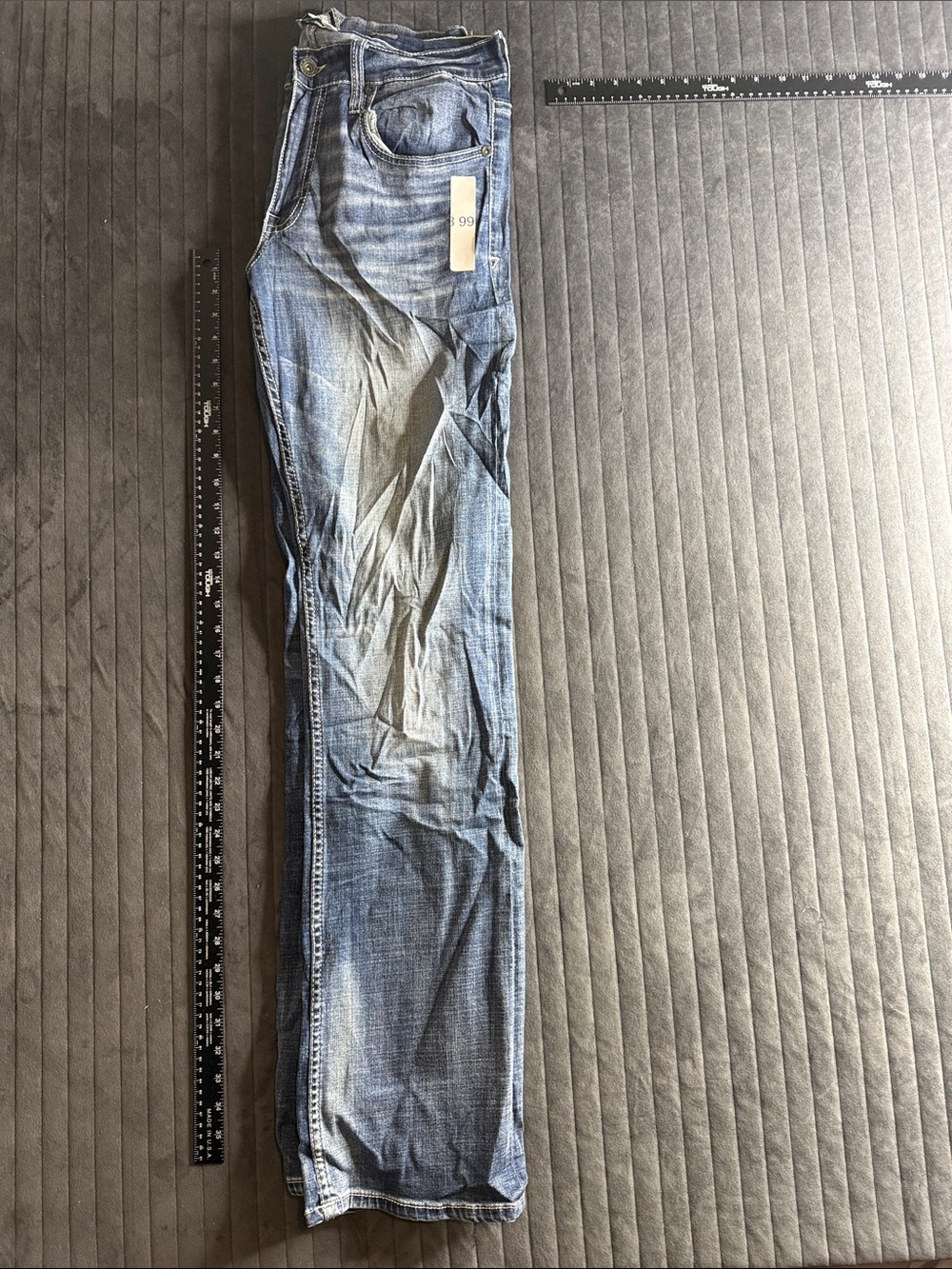BKE Men's Light Wash Blue Slim Jeans 99 - Picture 4 of 4